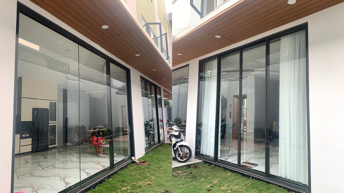 Cửa lùa slim hệ 138 nhôm Kogen